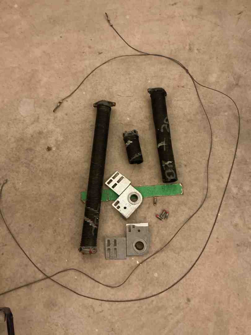 Infographic explaining the key components of a garage door system like springs, rollers, tracks, and opener. - Best Garage Door Maintenance in Liberty Hill TX