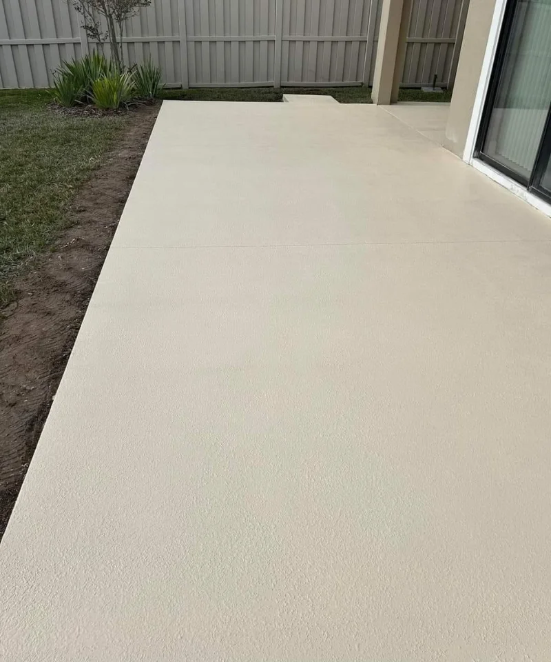 Custom concrete patio built for outdoor living in Melbourne Florida