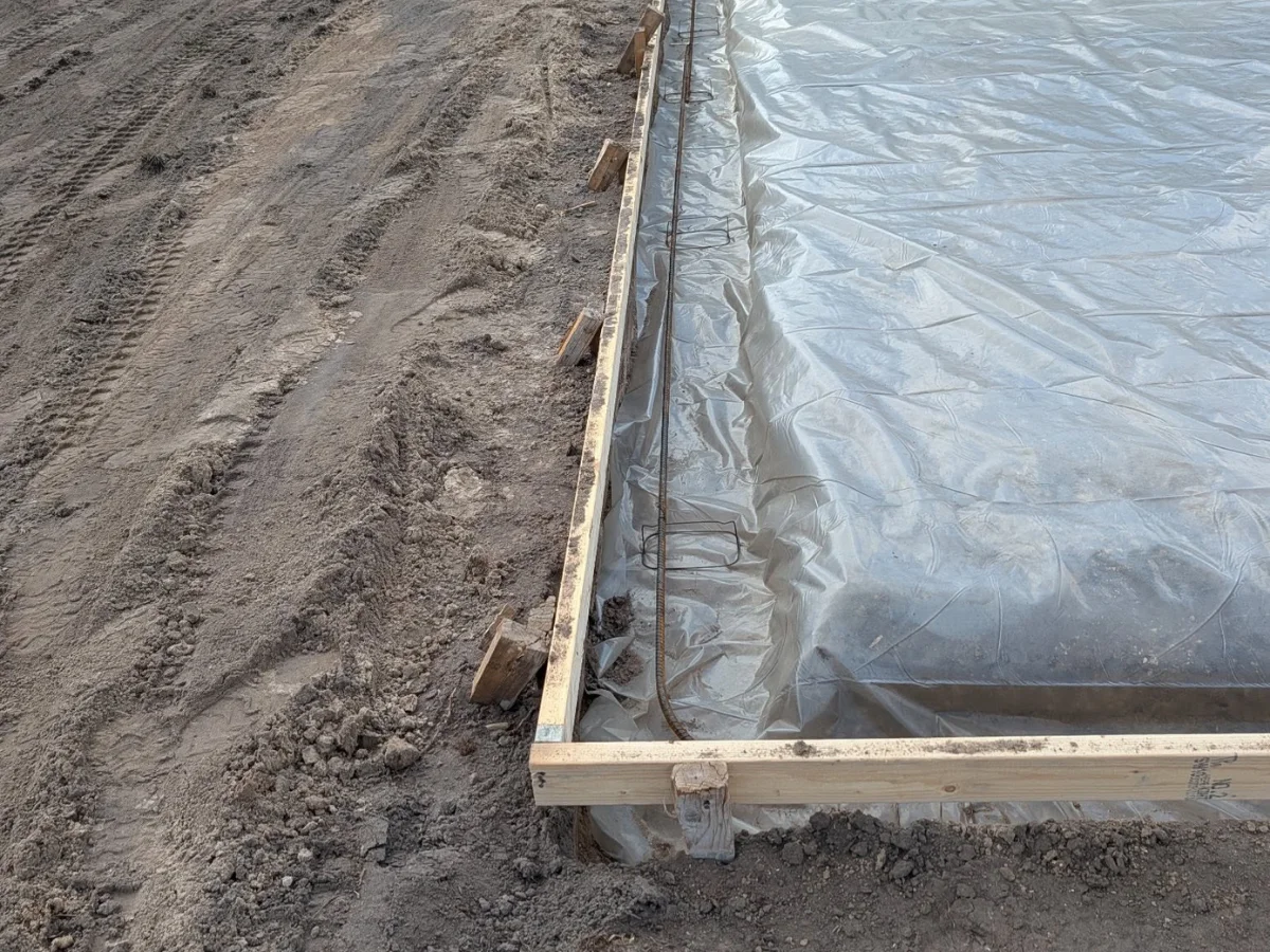 graded and compacted base with reinforcement ready for concrete placement graded and compacted base with reinforcement ready for concrete placement