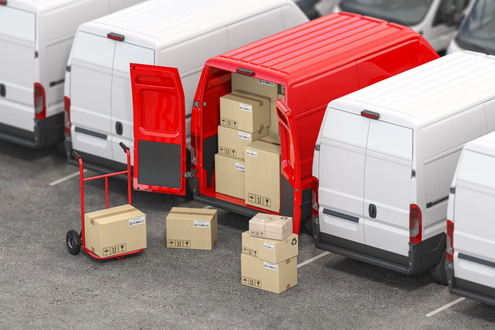 specialized delivery vehicle equipped with a liftgate for bulky and oversized freight - 2 man courier service