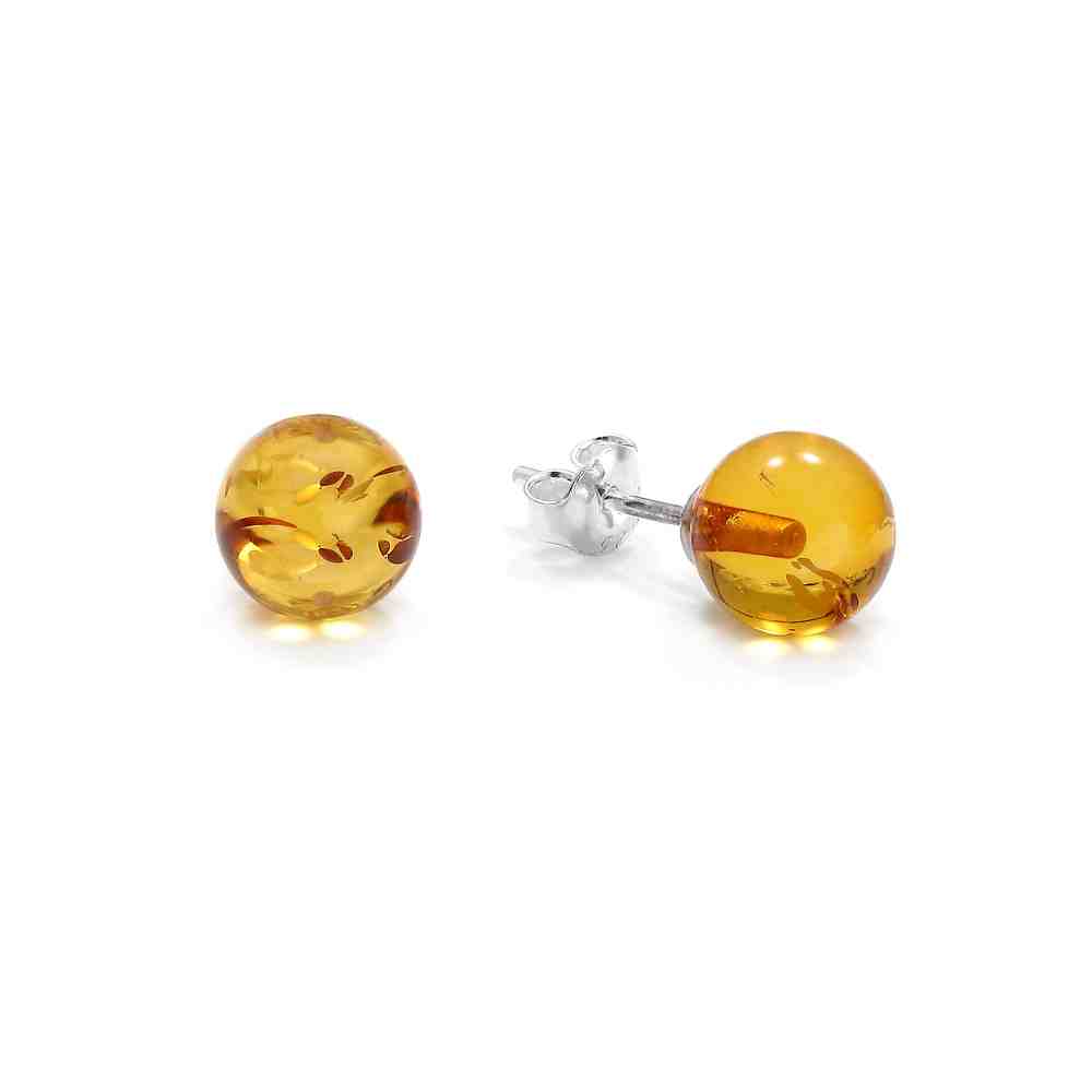 amber flower earrings handcrafted Baltic amber floral design - Amber flower earrings amber flower earrings handcrafted Baltic amber floral design - Amber flower earrings