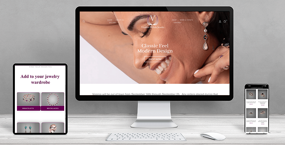 sleek e-commerce website on a laptop and phone - Pennsylvania web design sleek e-commerce website on a laptop and phone - Pennsylvania web design