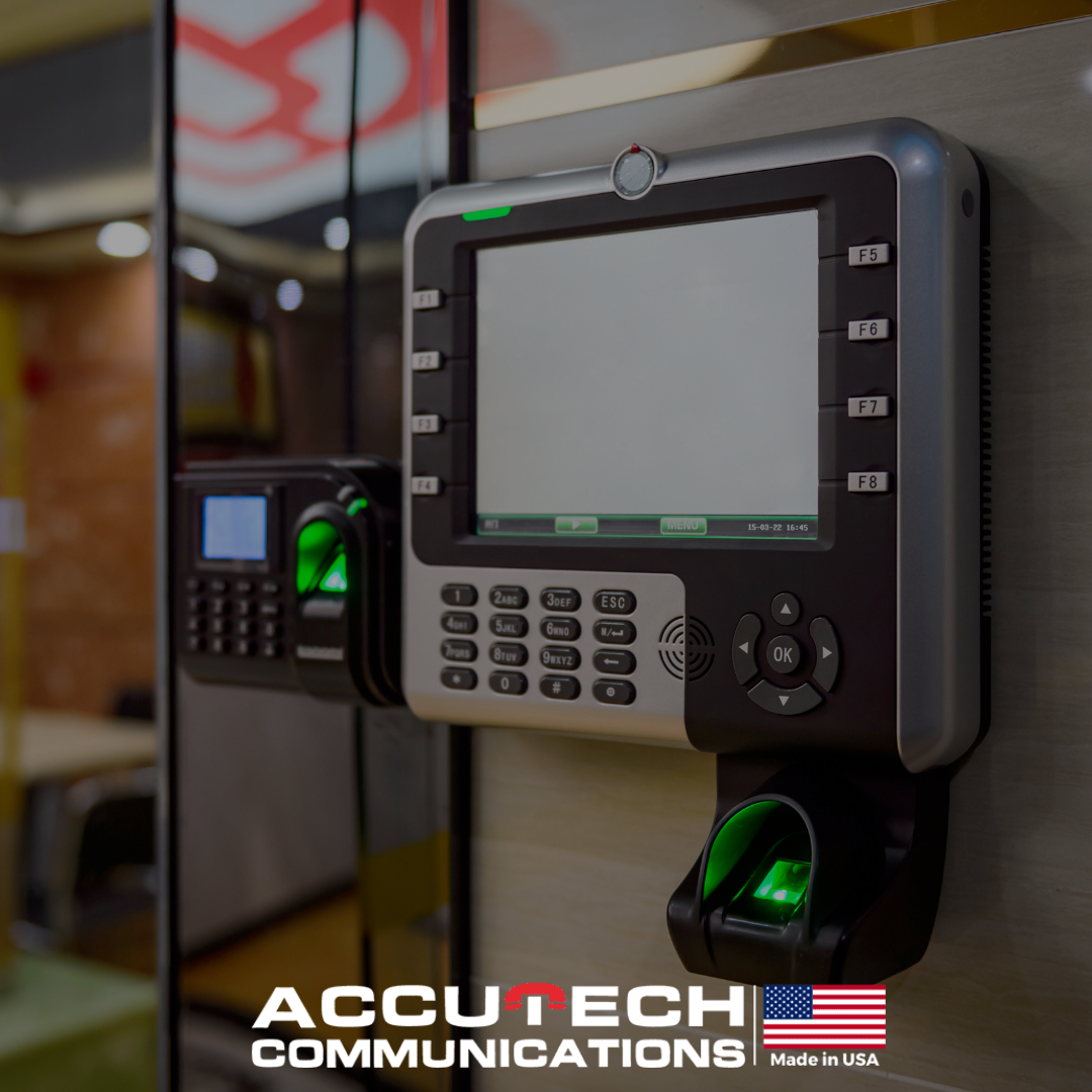 secure data center entrance with a biometric scanner - Data Center Services New England