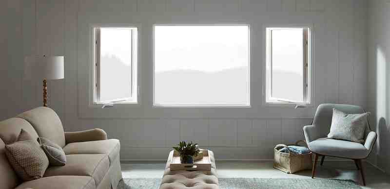 Light Filtering Sheer Shades - small bay window treatments