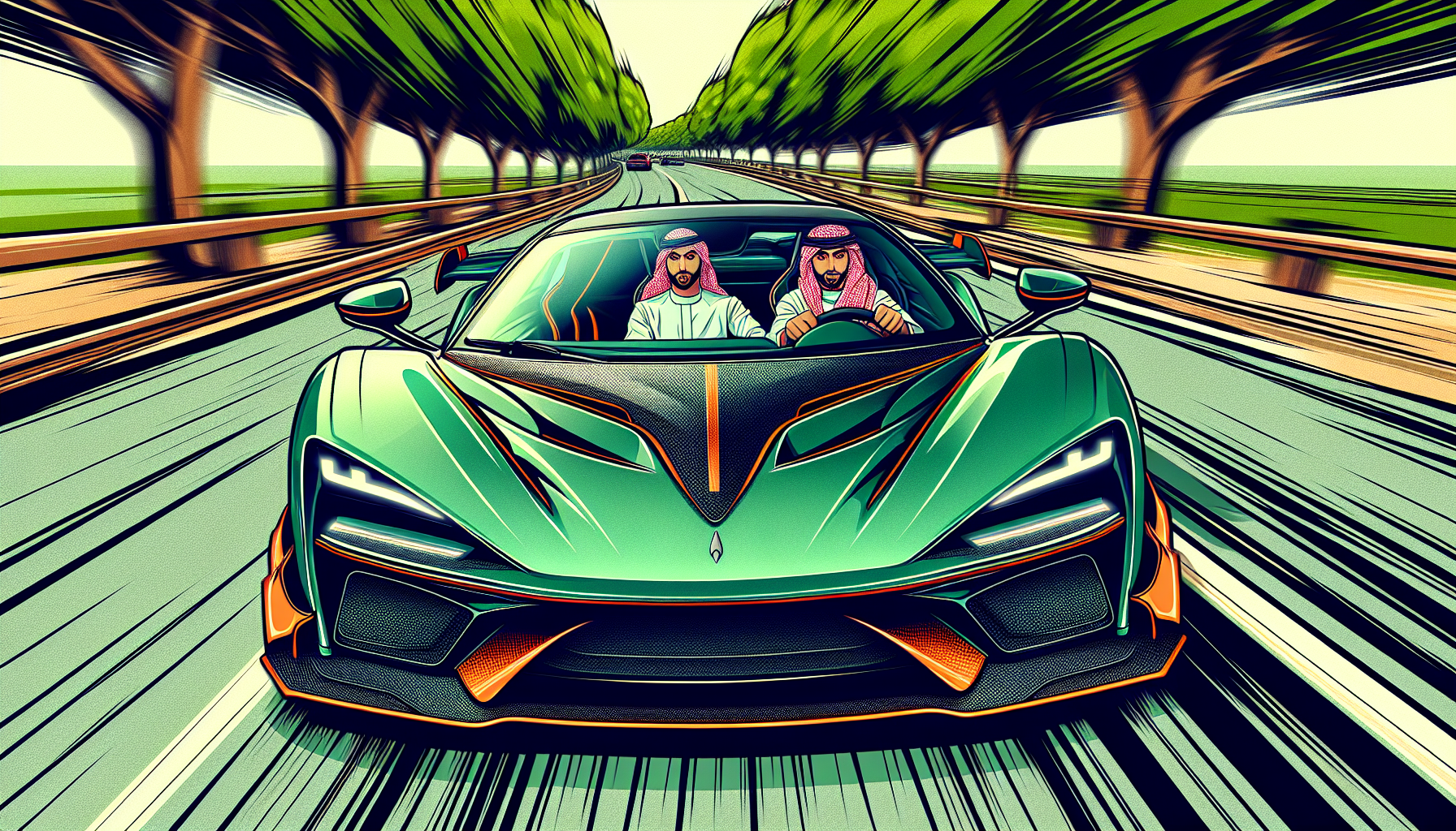 Driving a supercar