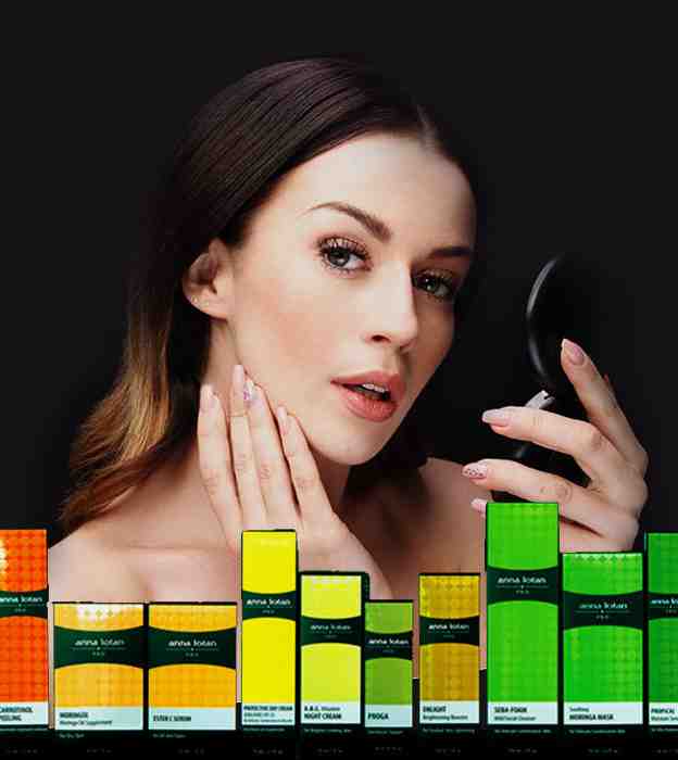 woman with glowing skin after facial treatment - After LED light therapy?