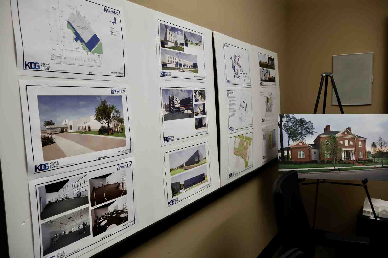 concept sketches and simple massing models - architecture concept design