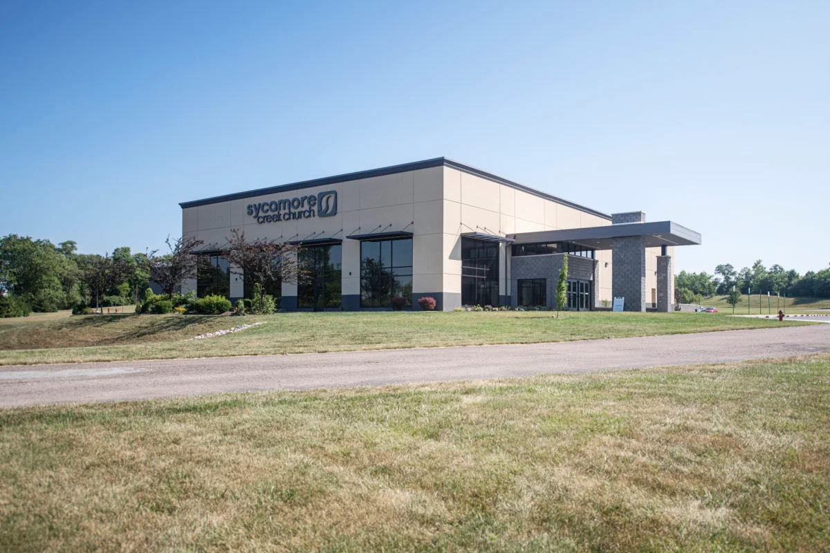 Accessible church entrance with modern ramp and welcoming glass doors - Columbus OH church remodeling Accessible church entrance with modern ramp and welcoming glass doors - Columbus OH church remodeling