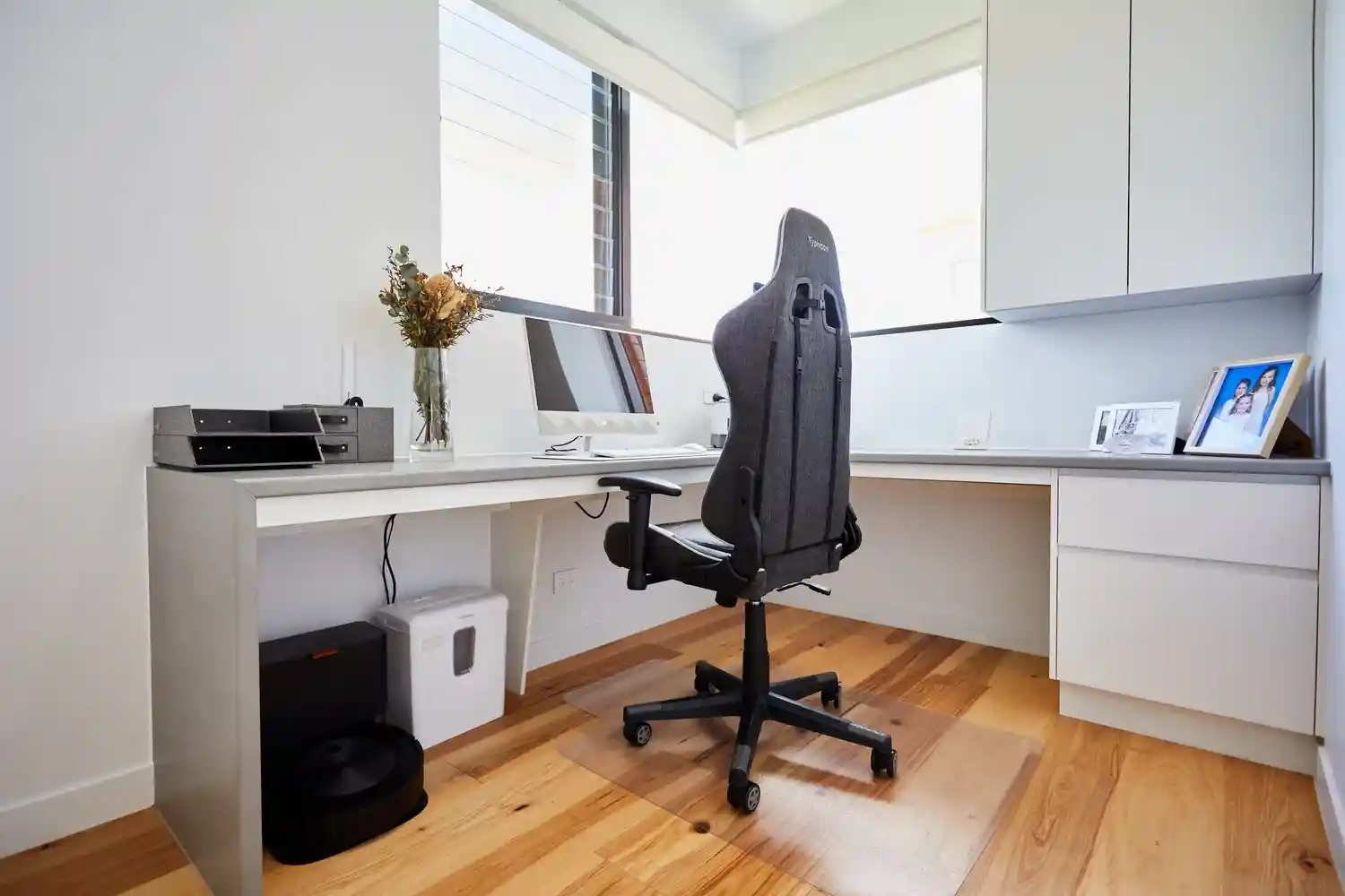 G&M home office with a harmonious blend of open and closed storage - built in cabinets for office G&M home office with a harmonious blend of open and closed storage - built in cabinets for office