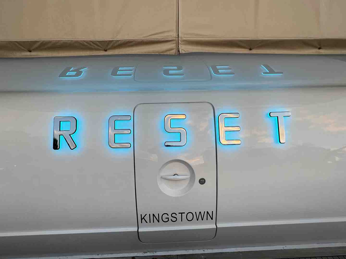Custom boat name lettering