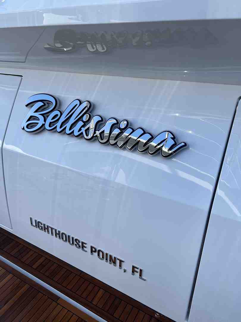 design tool or various font styles on a transom - led yacht signs led yacht signs
