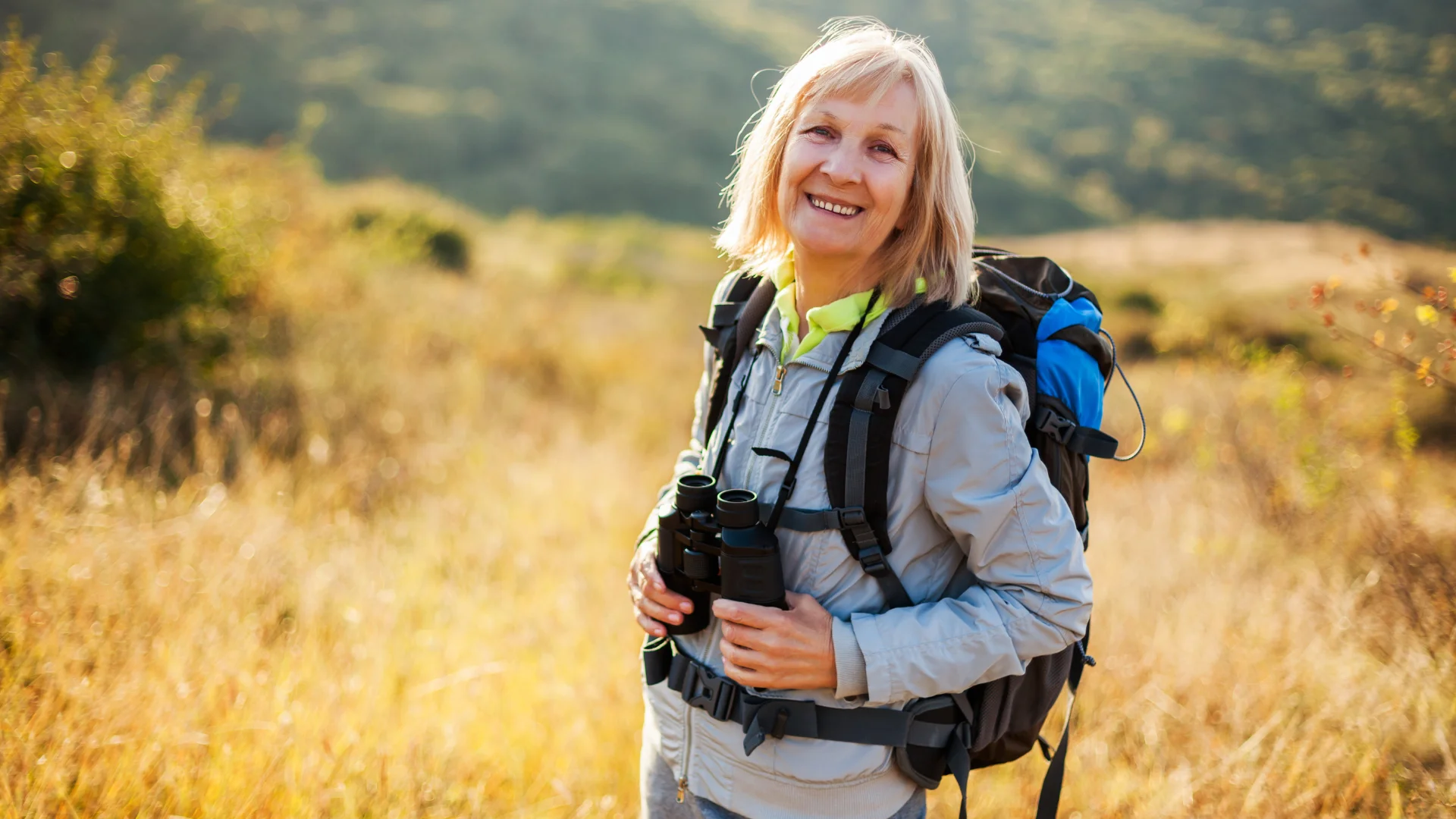 A confident, active woman enjoying the beautiful Idaho outdoors