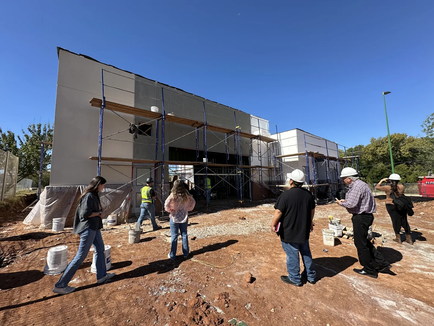 modern commercial construction site Oklahoma City