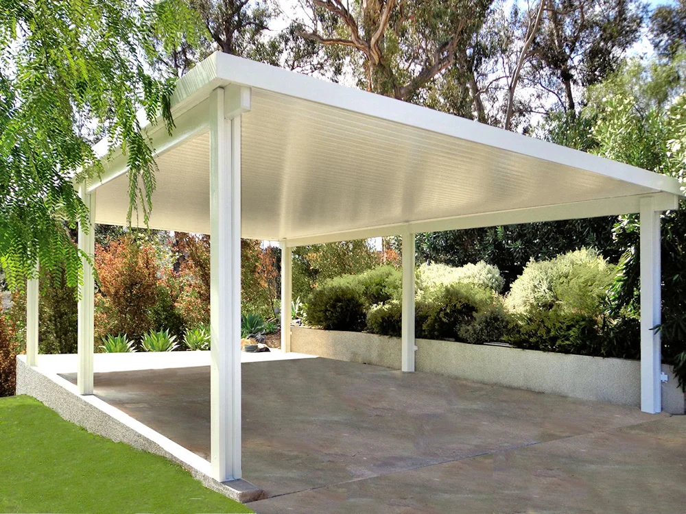 Alumawood solid roof system providing total shade for a large commercial patio - commercial patio covers awnings Alumawood solid roof system providing total shade for a large commercial patio - commercial patio covers awnings