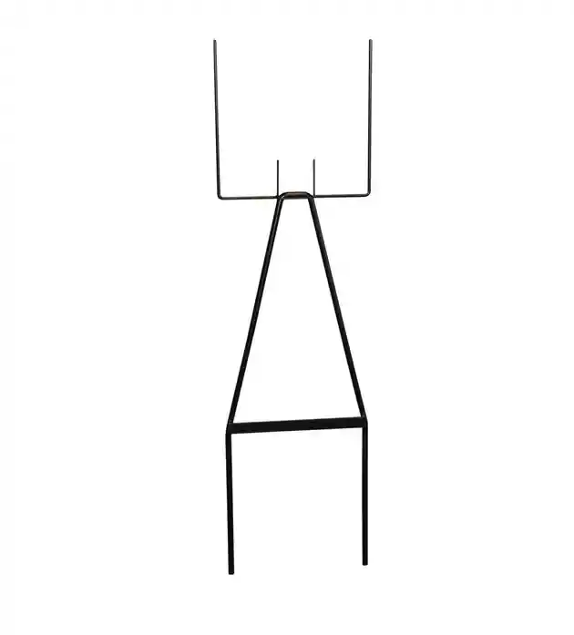 Black metal wire stake frame used to hold corflute temporary signage panels securely in the ground in East Wagga Wagga. Black metal wire stake frame used to hold corflute temporary signage panels securely in the ground in East Wagga Wagga.