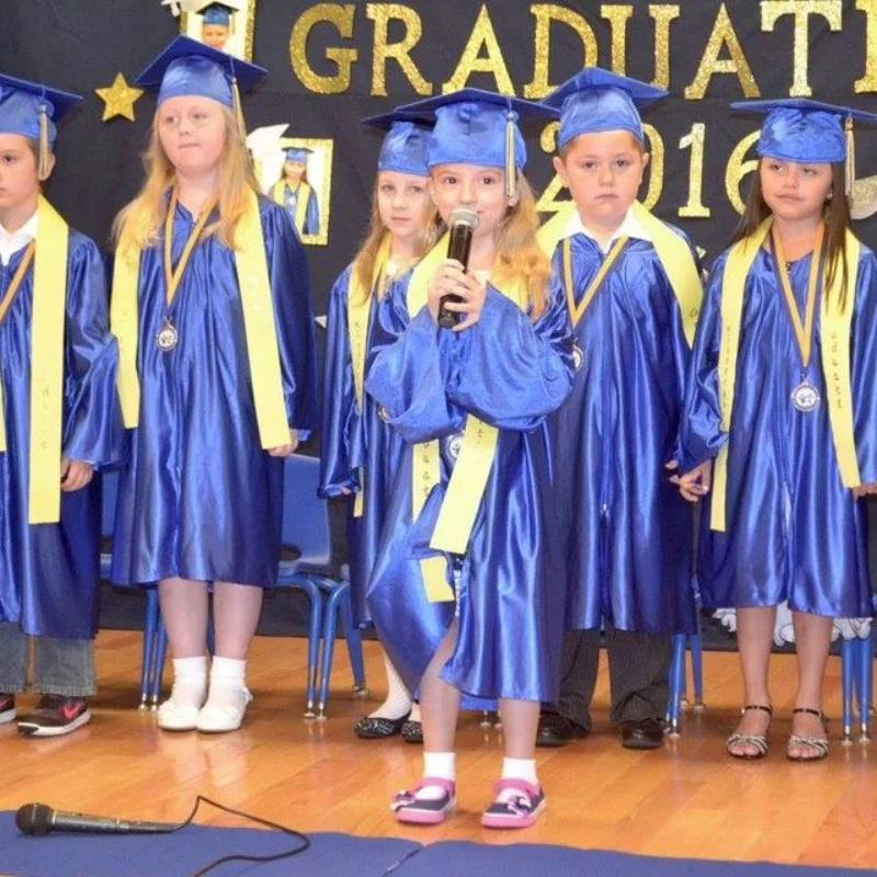 Student reward and milestone recognition activity in a kindergarten classroom