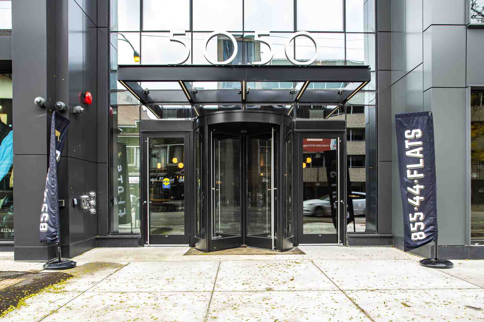 Luxury apartment building exterior in Chicago - Luxury studio apartments Chicago