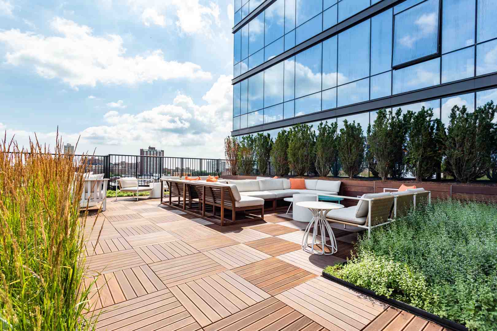 luxury apartment building with pet walking area - 2 bedroom pet friendly apartments