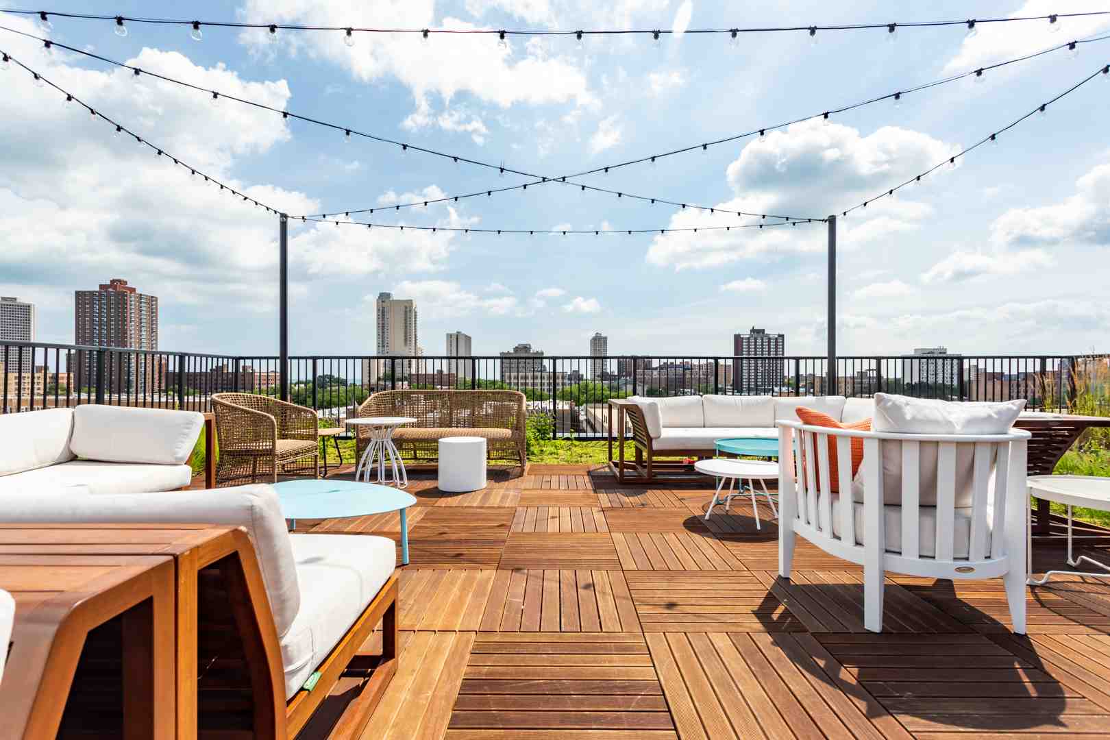 rooftop dog run with city views - 2 bedroom pet friendly apartments