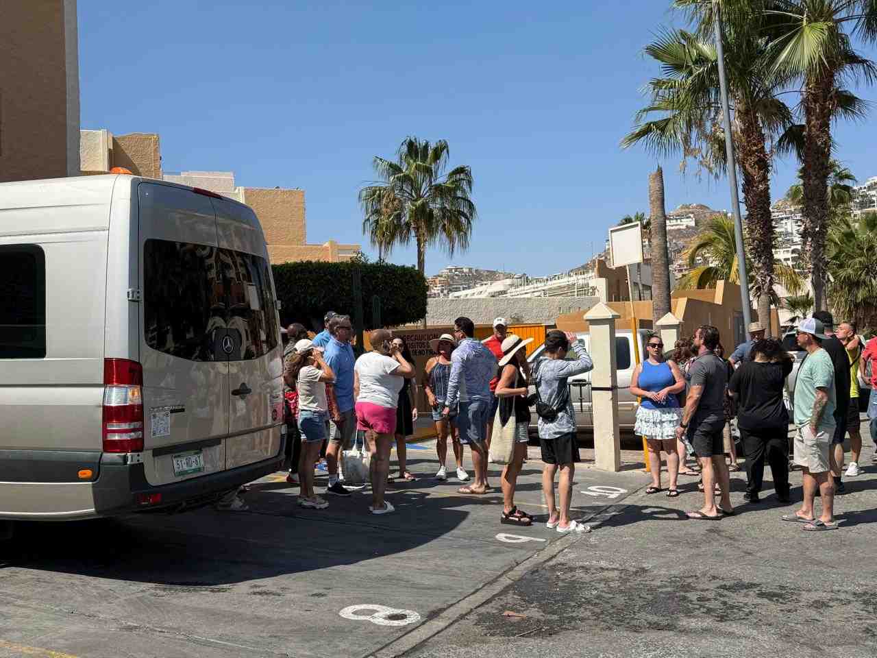 Hikers gathering at the Mt Solmar trailhead with dogs - mt solmar Hikers gathering at the Mt Solmar trailhead with dogs - mt solmar
