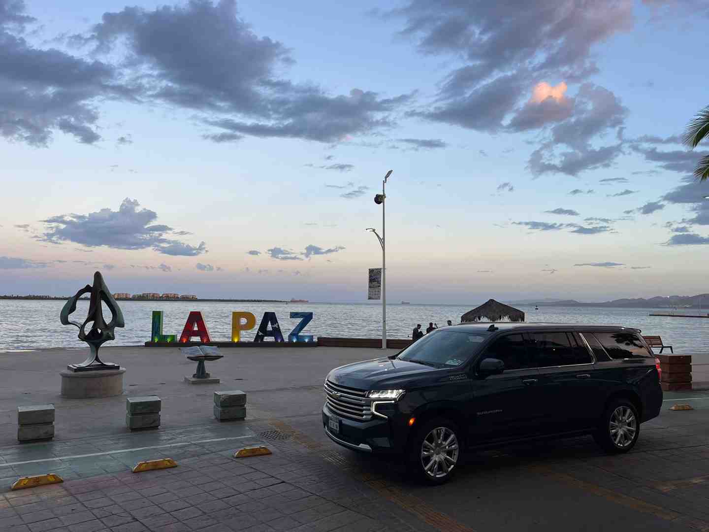 A beautiful sunset over the Malecon in La Paz, Mexico - La Paz water temperature