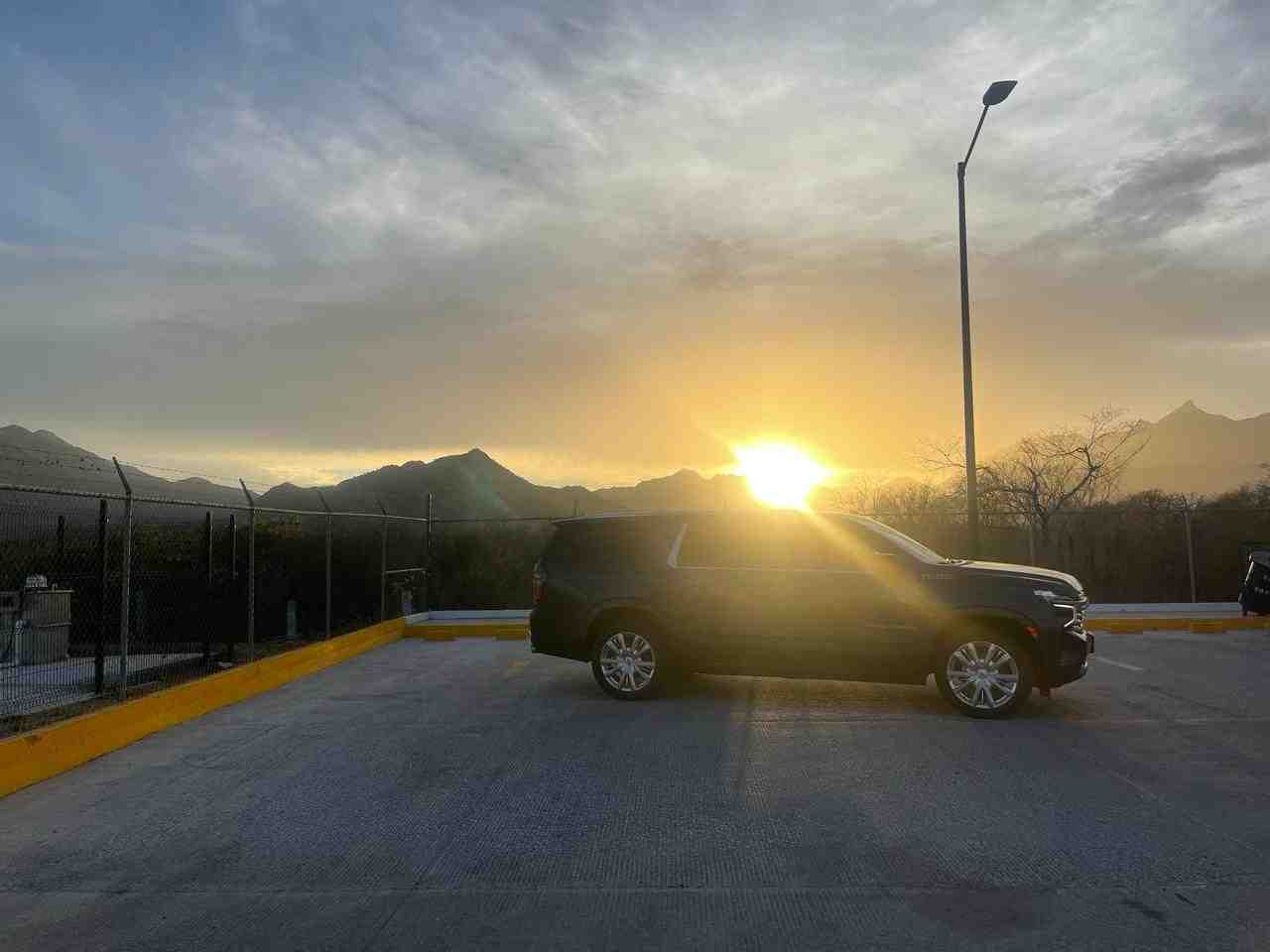 Sunset view from cabo san lucas shuttles
