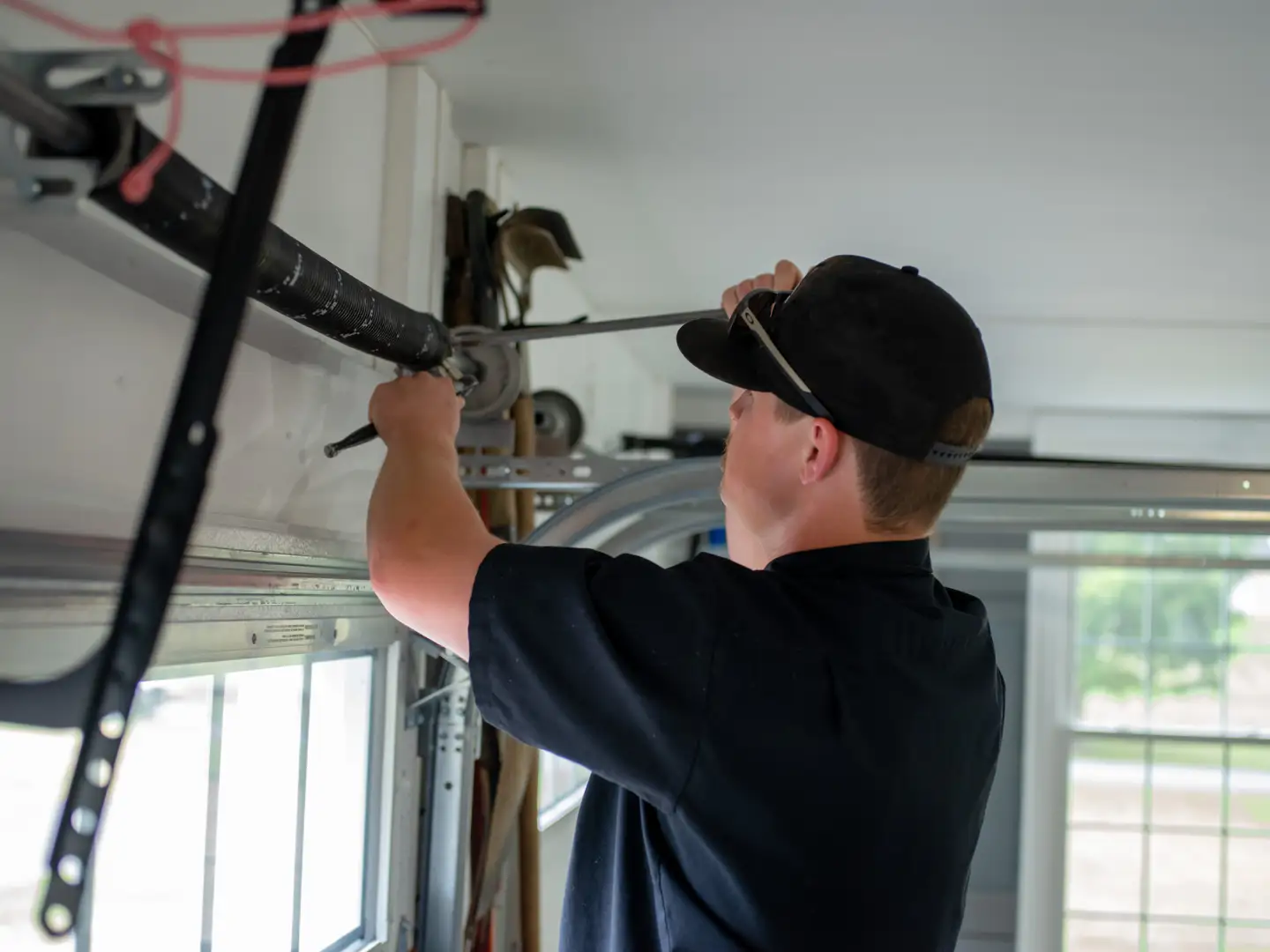 Garage door spring inspection