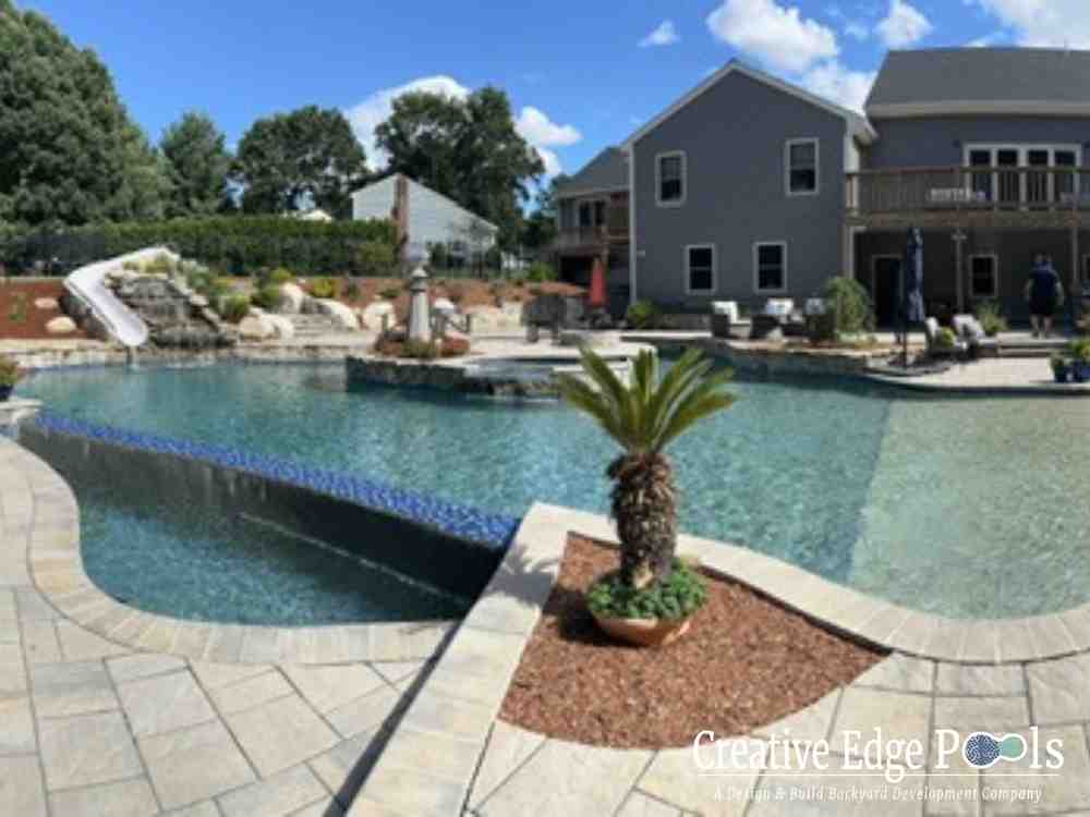 Gunite pool application - resurfacing a gunite pool