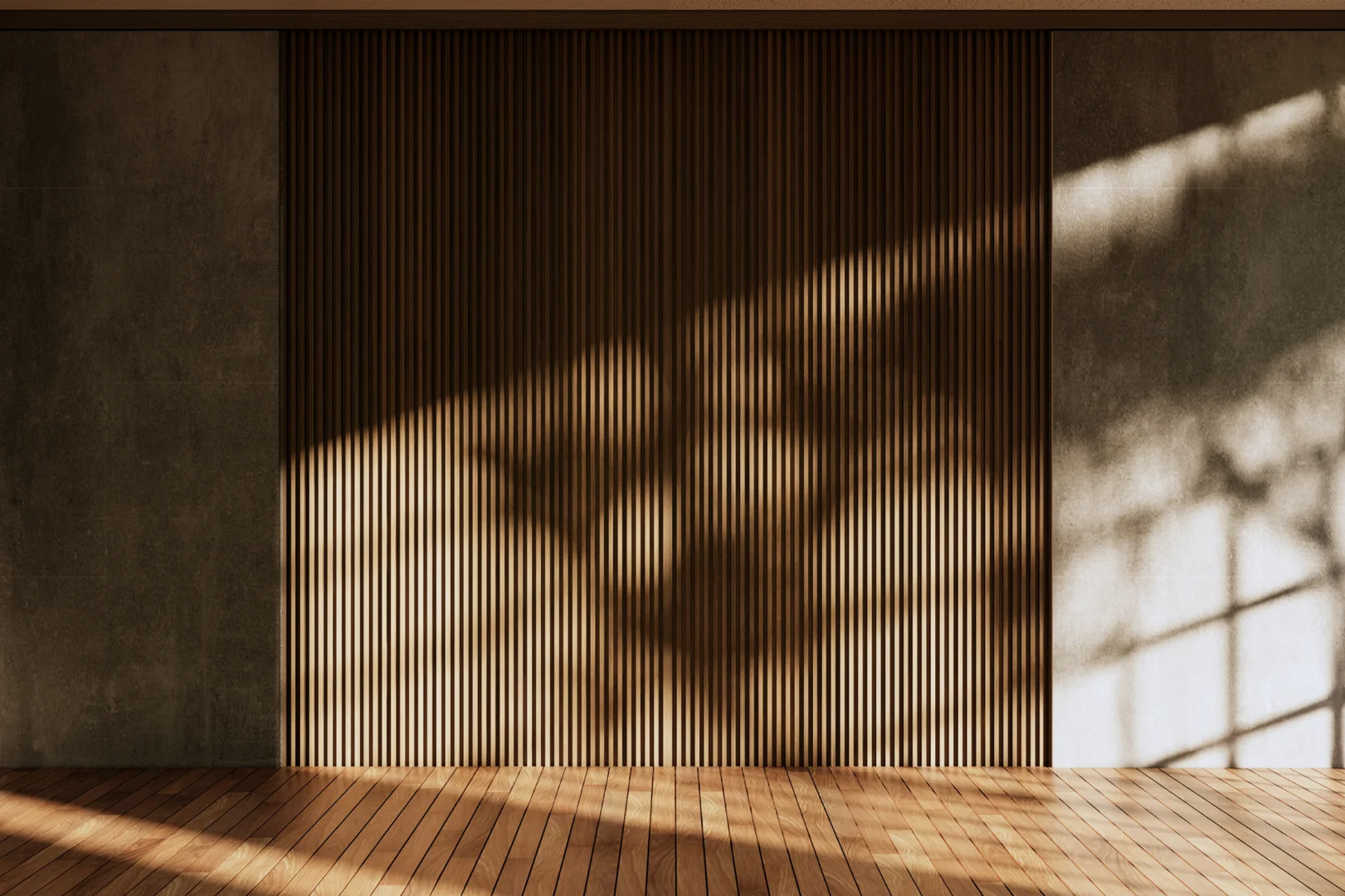 The Architecture of a empty room with lighta shade coming through window - Rebuild trust after affair