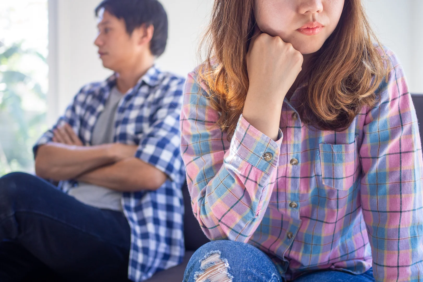 a couple feeling mad at eachother- Cycle of relational disconnection: autopilot triggers, emotional drift, and reconnection steps - overcome autopilot in relationships