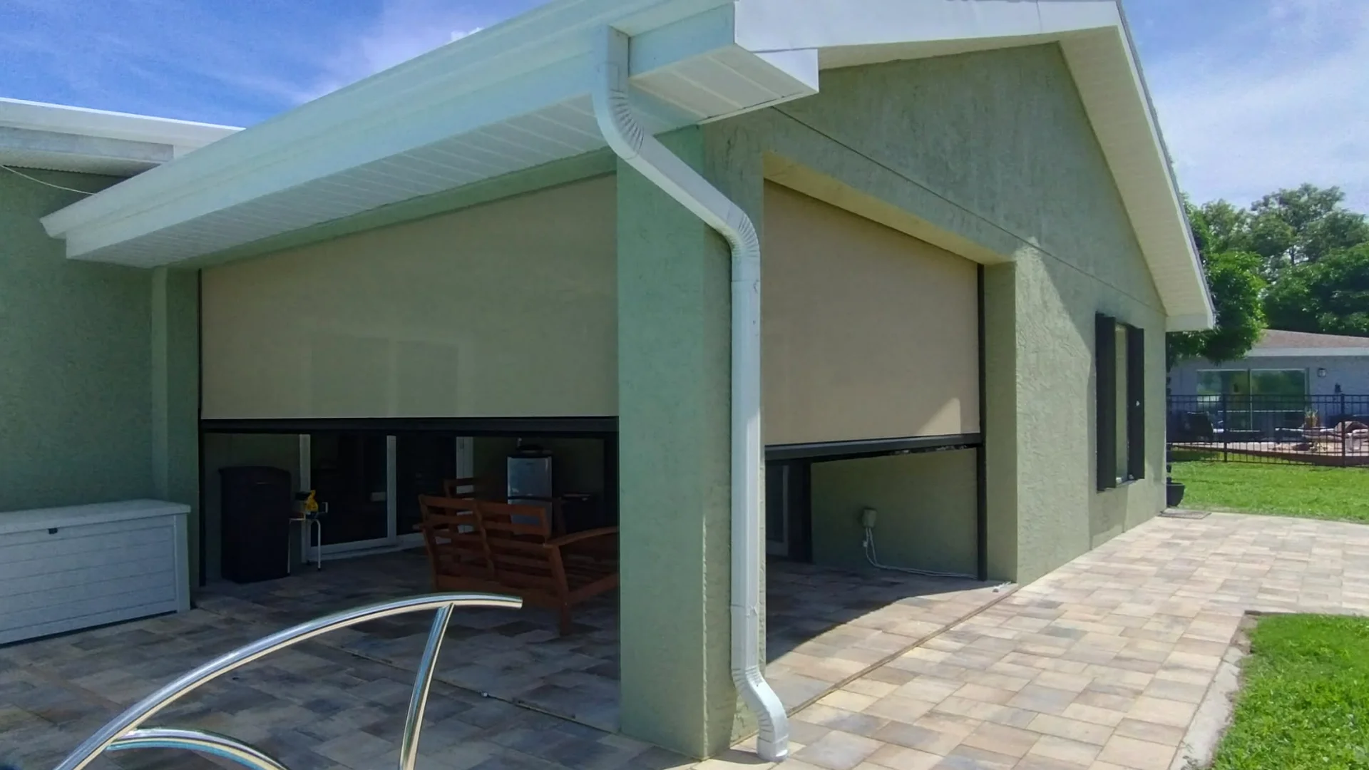 Residential hurricane screen installation