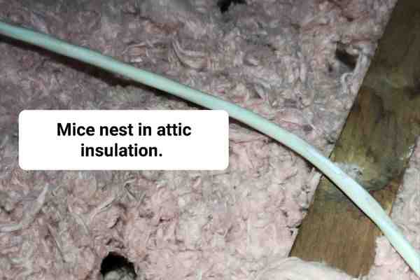Pest control technician inspecting an attic for rodent activity - North Reading Pest Control