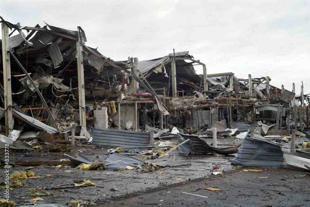 large commercial building in Texas with storm damage - Insurance Claim Process Texas