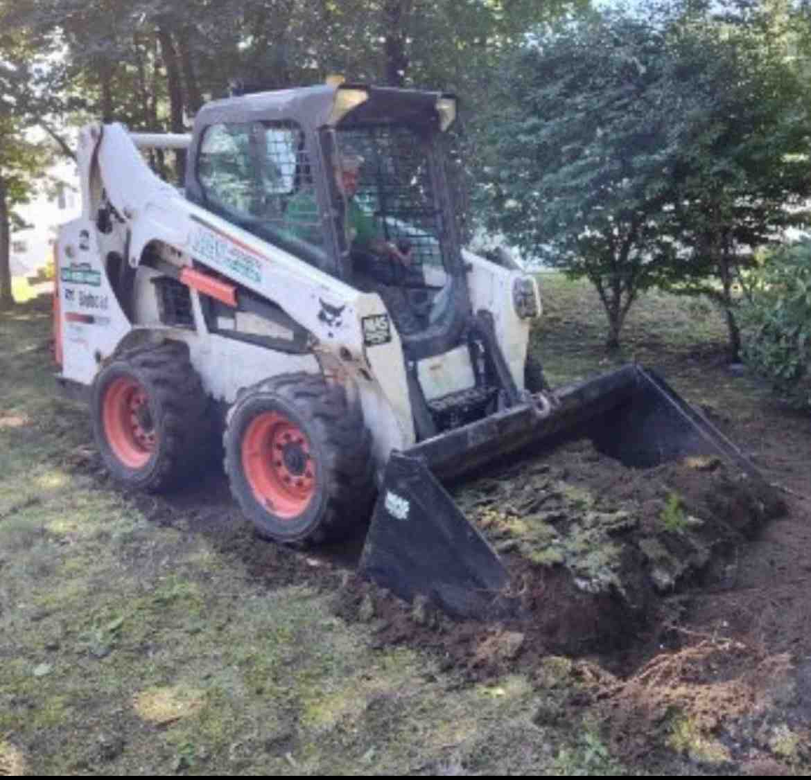 Walkway base excavation and preparation Walkway base excavation and preparation