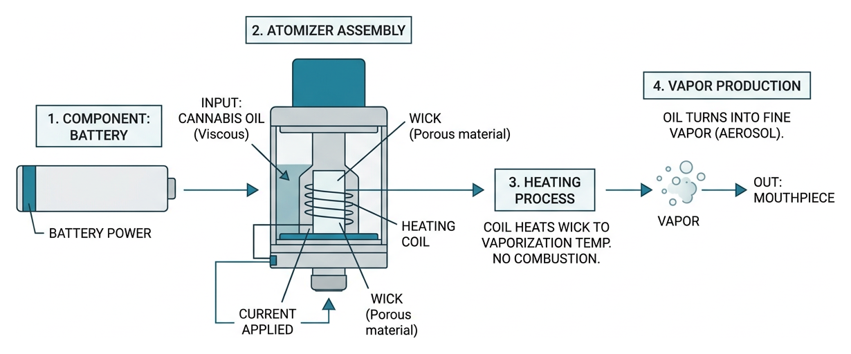 how a vape atomizer turns cannabis oil into vapor how a vape atomizer turns cannabis oil into vapor