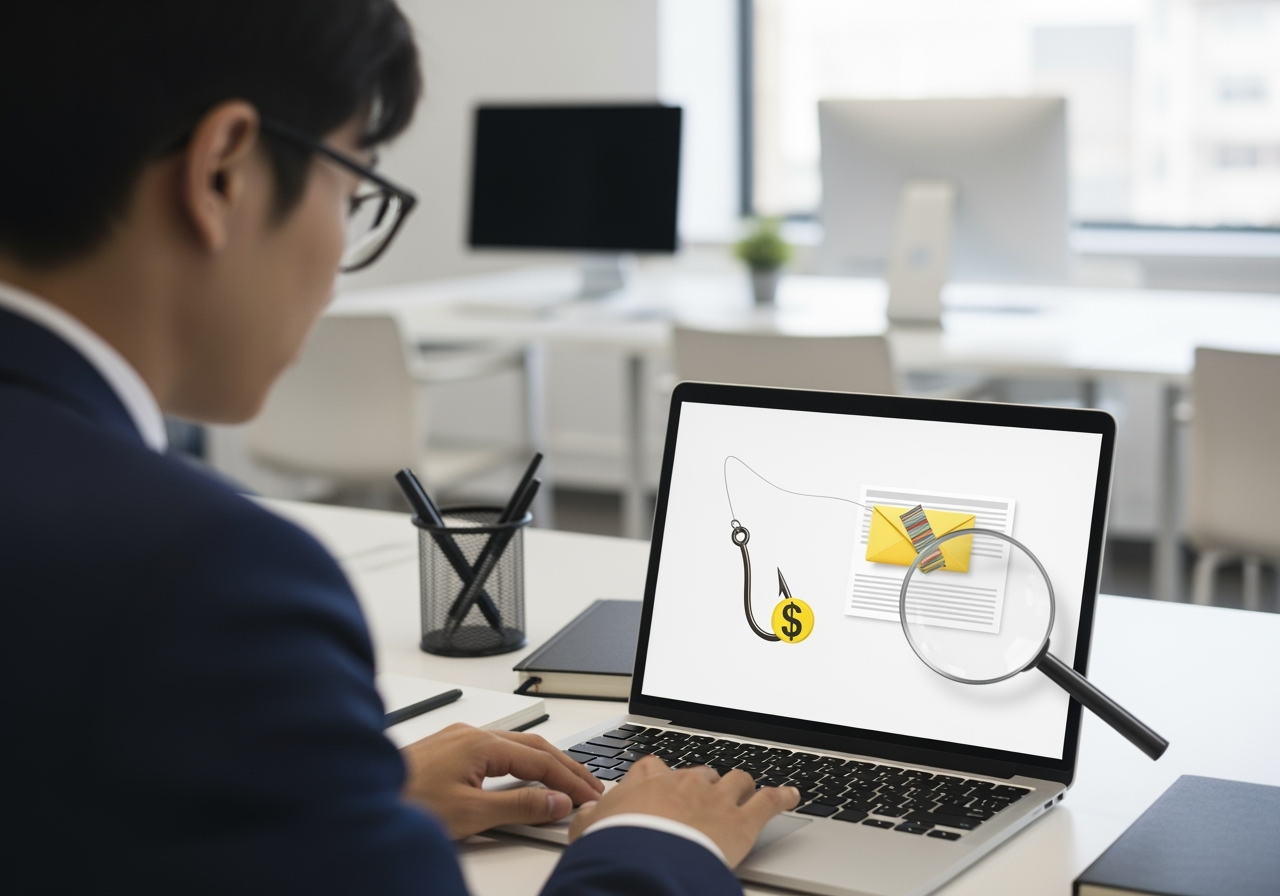 simulated phishing email - phishing awareness training program