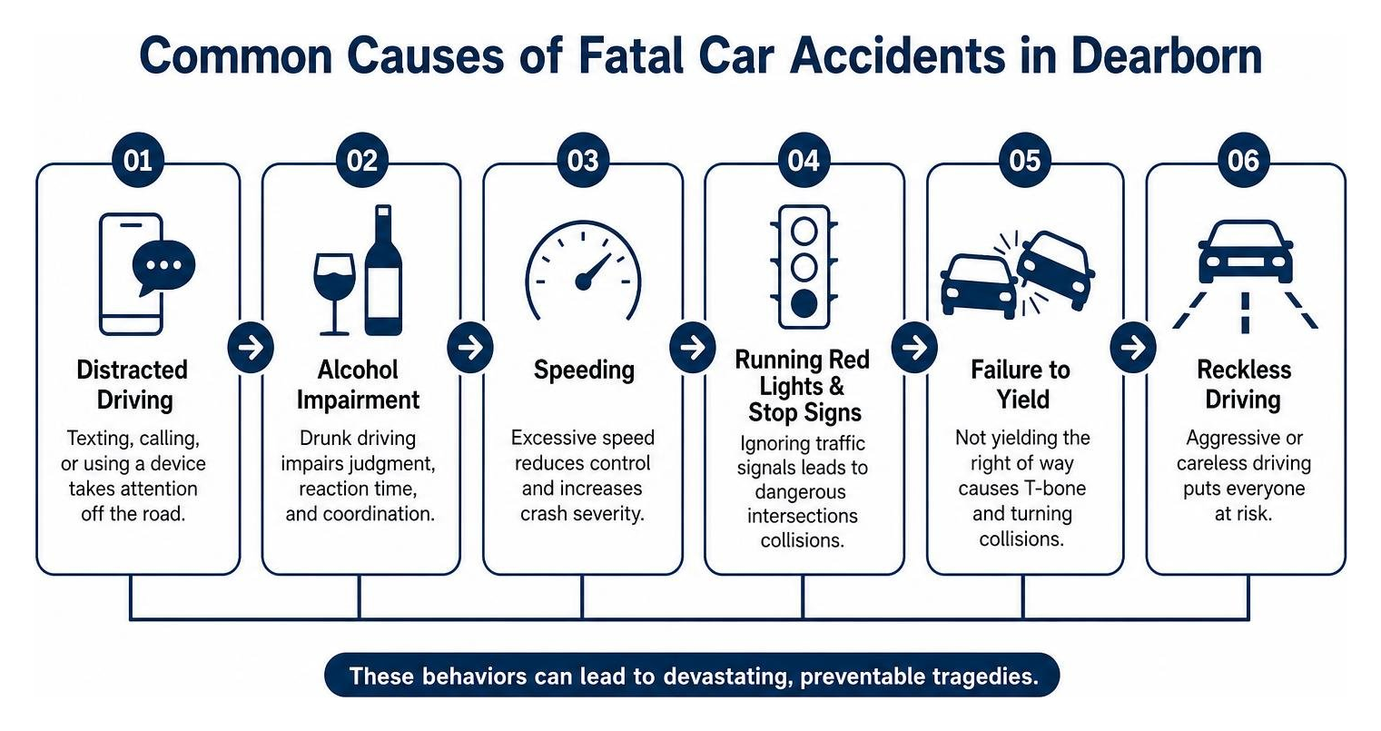 Common causes of fatal car accidents in Dearborn Common causes of fatal car accidents in Dearborn