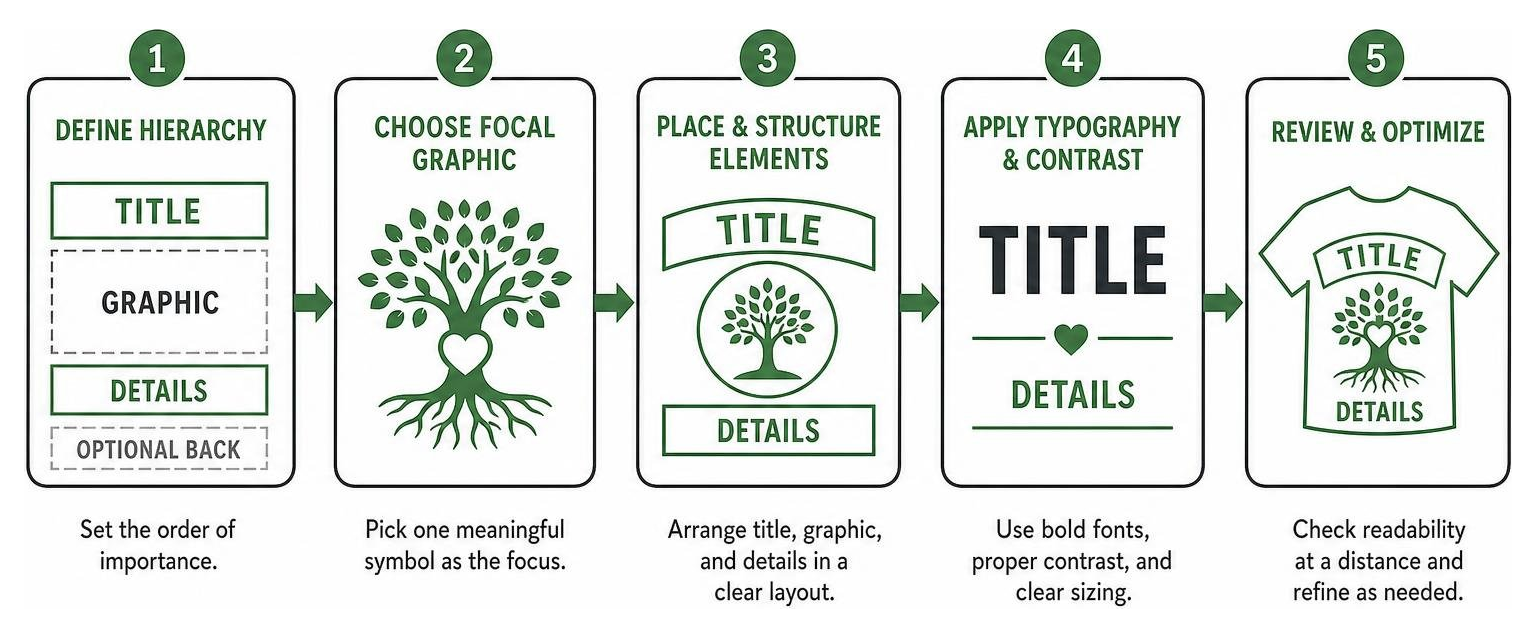 Visual hierarchy and layout structure process flow Visual hierarchy and layout structure process flow