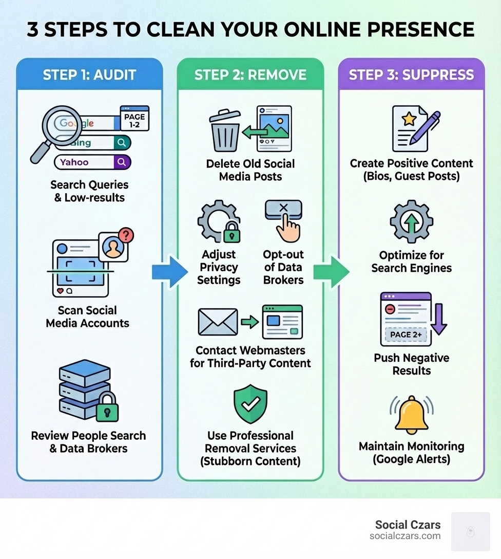 Companies that clean up your online presence: Vanish in 3