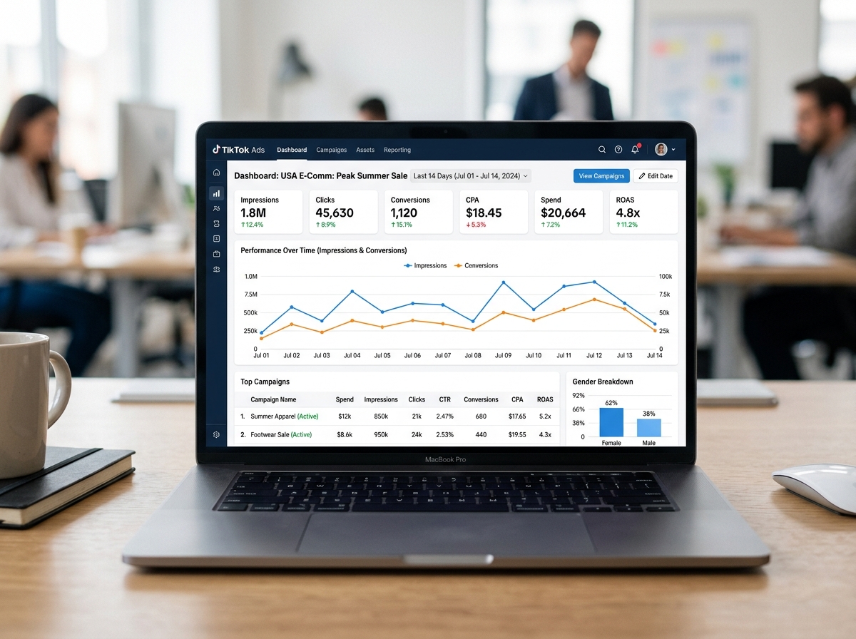 TikTok performance dashboard - TikTok ad strategy TikTok performance dashboard - TikTok ad strategy