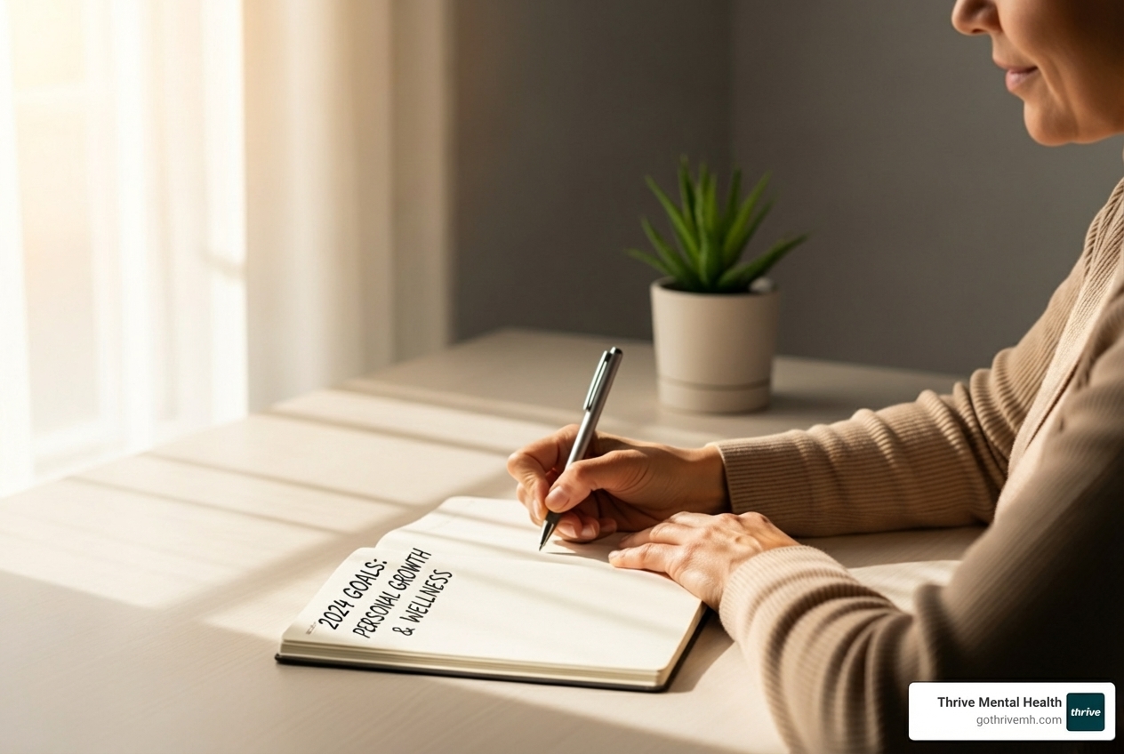 Adult mapping out personal goals for autism support - "I'm looking for adult autism support services in Florida.