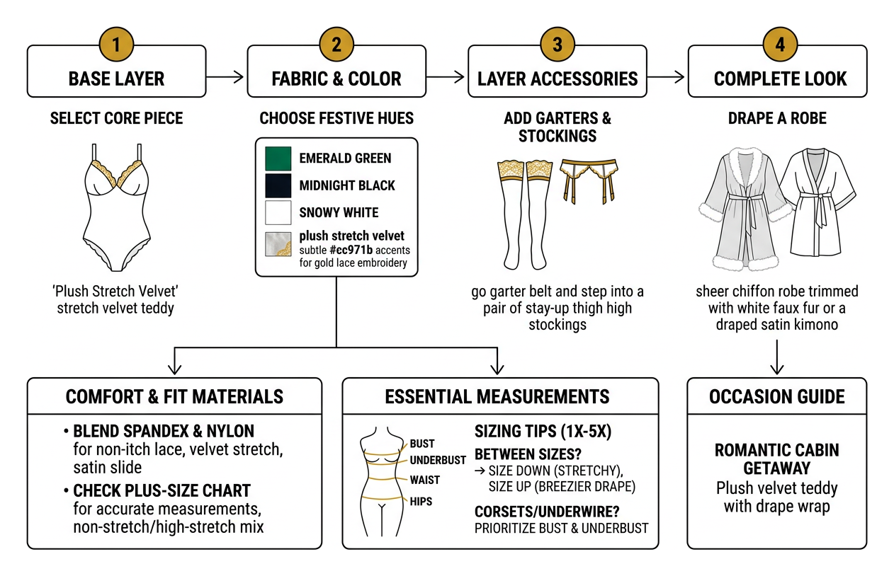 Step-by-step holiday lingerie styling layering guide Step-by-step holiday lingerie styling layering guide
