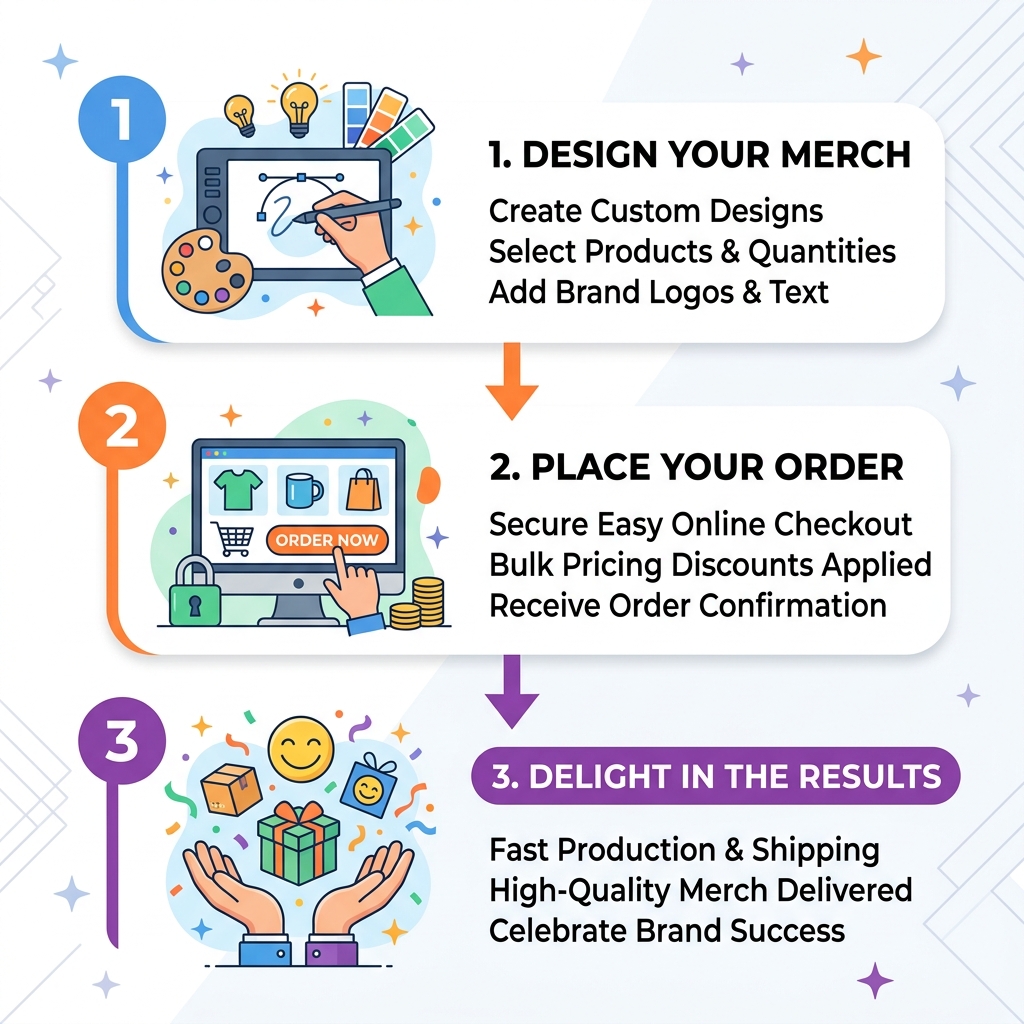 Design Order Delight bulk merch framework infographic for Australian businesses - order bulk merch infographic Design Order Delight bulk merch framework infographic for Australian businesses - order bulk merch infographic