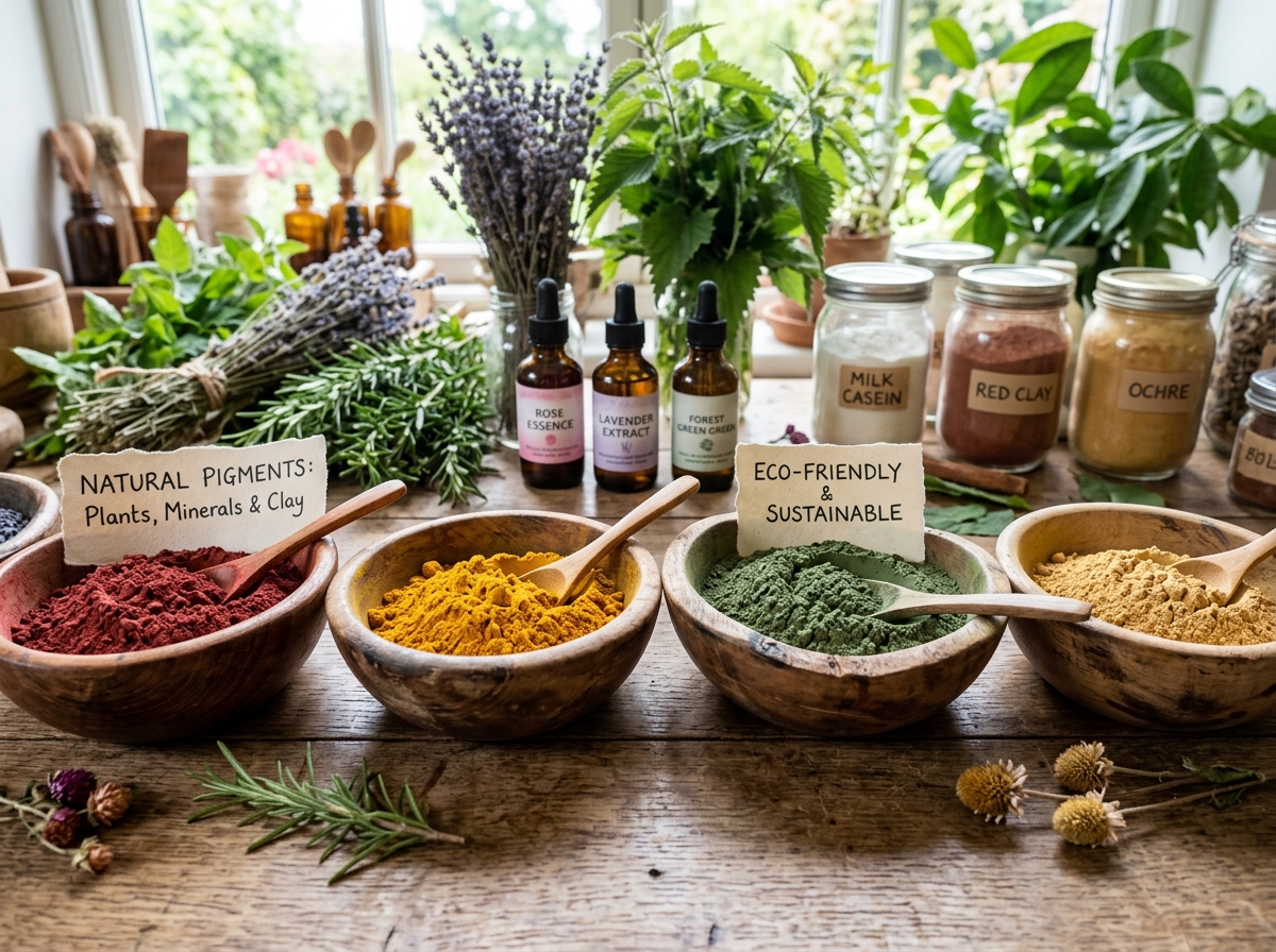 natural paint pigments and eco-friendly ingredients - non toxic wall paint