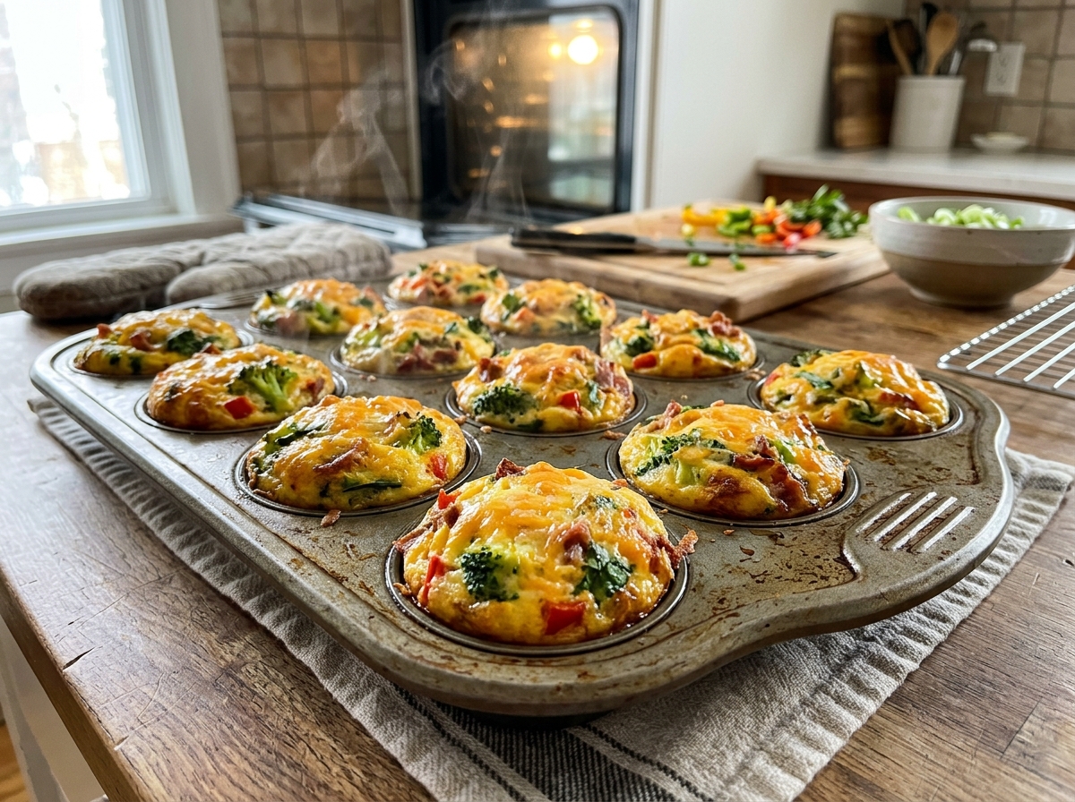 batch prepped keto egg muffins in a tray - easy quick keto breakfast ideas batch prepped keto egg muffins in a tray - easy quick keto breakfast ideas