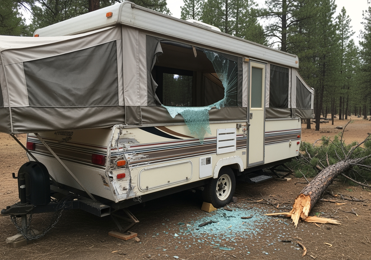 camper damaged by collision vs storm - how much is insurance for a pop up camper camper damaged by collision vs storm - how much is insurance for a pop up camper
