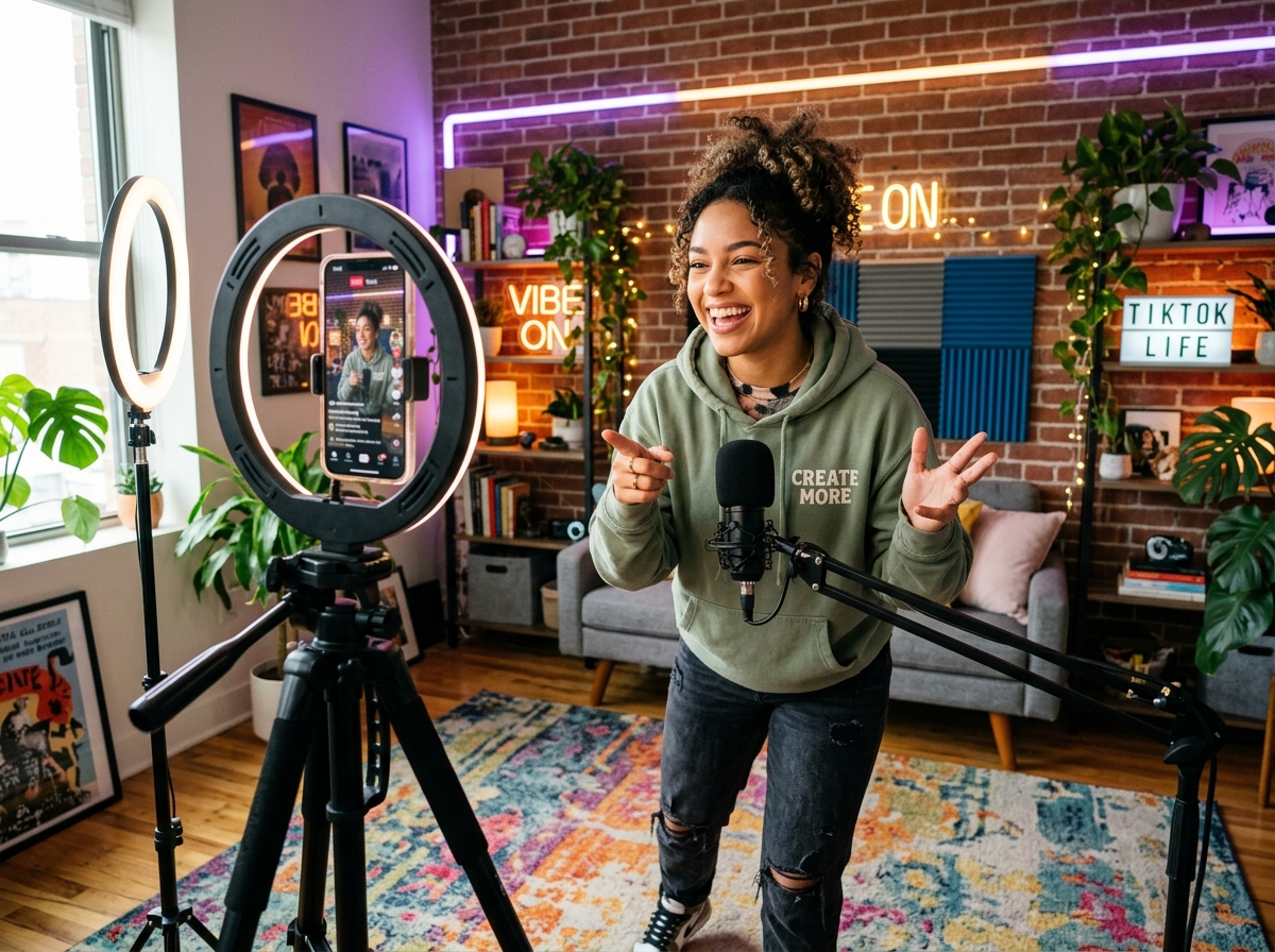 TikTok creator filming - TikTok ad strategy TikTok creator filming - TikTok ad strategy