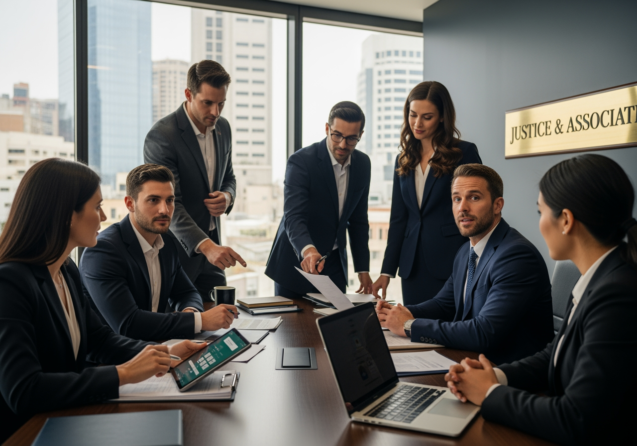 Image illustrating a multi-car accident scene - personal injury law firms