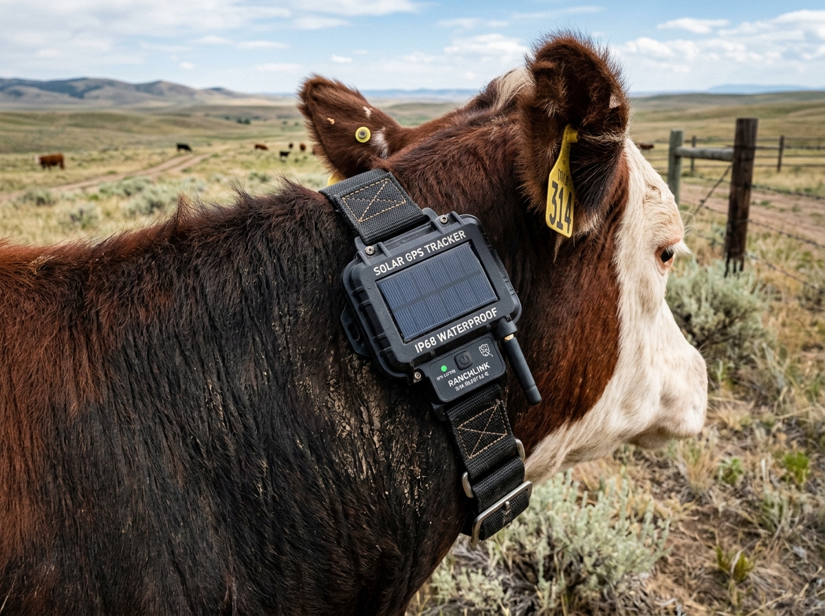 ruggedized solar gps tracker for cattle - ranch solar gps locator