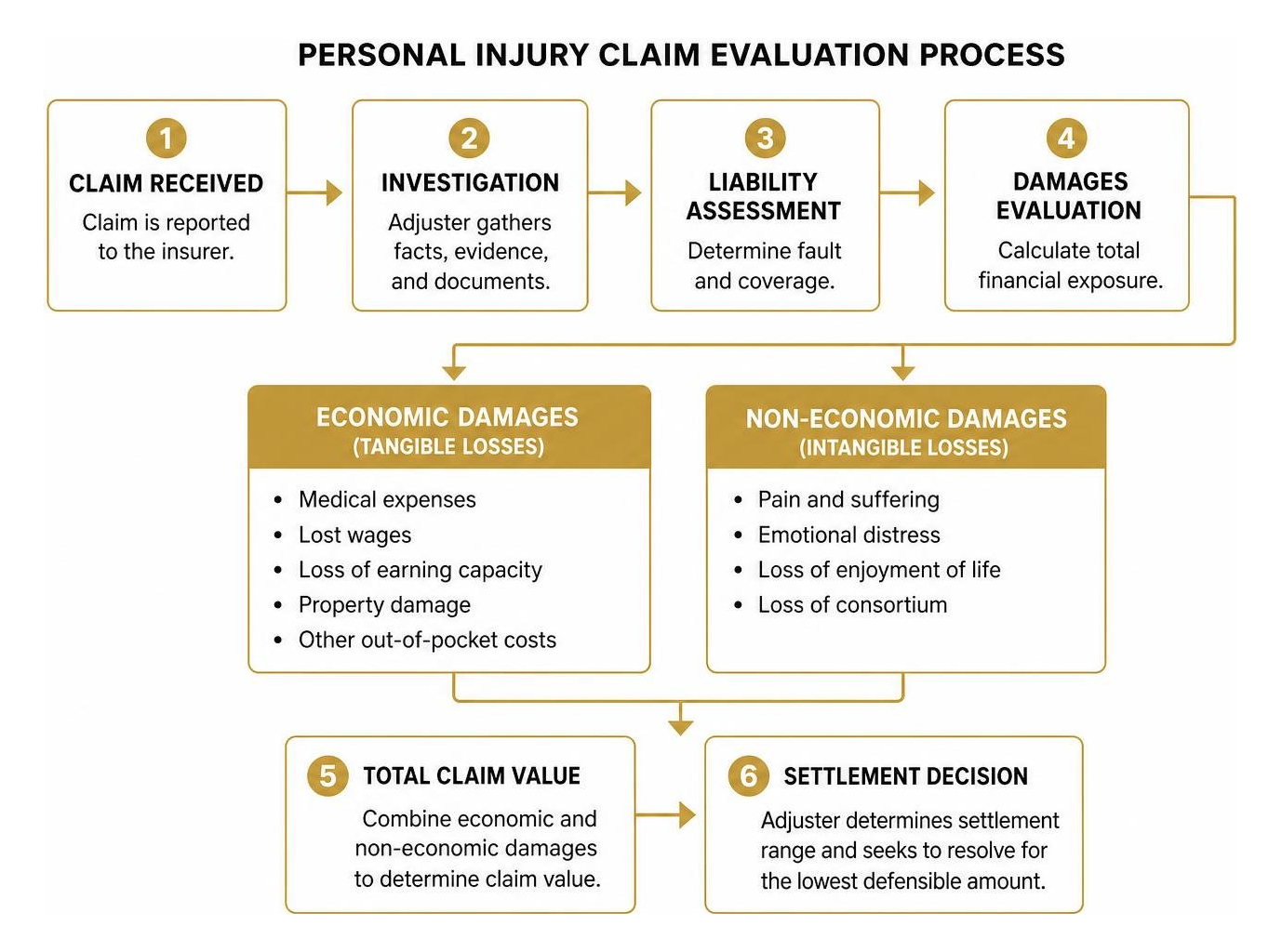 Personal injury claim evaluation process Personal injury claim evaluation process